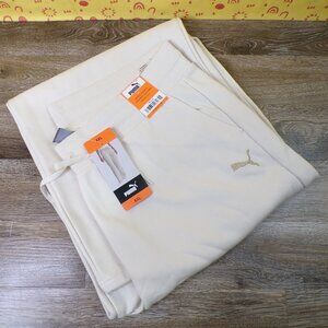 PUMA NWT Ladies' Fleece Straight Leg Pant Tan Size - XXL Inseam 30.5"